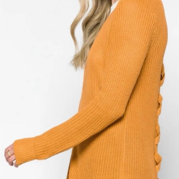 PINQUE Jamelya Back Detail Cardigan - Picture 3 of 4